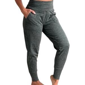 Offline Aerie NWOT The Hugger Heathered Gray Foldover Jogger 2x